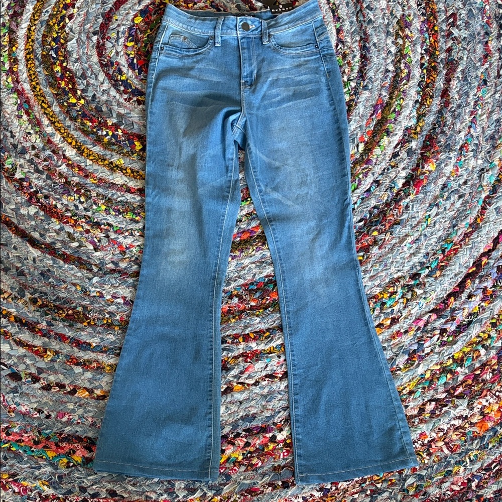 Fashion Nova Light Blue Flare Jeans